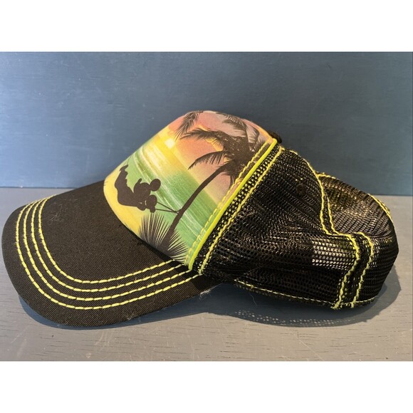 Disney Parks Mickey Mouse Trucker Hat snapback Unisex One Size Hawaiian Luau - Picture 3 of 7
